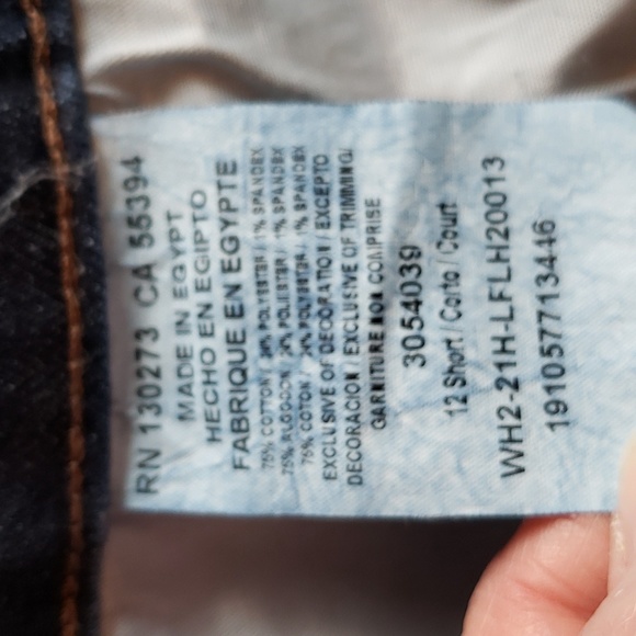 Lee Jeans, Relaxed Fit, Straight Leg, Women's Petite Size 12 Dark Wash - Picture 6 of 6